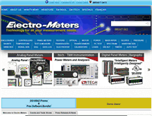 Tablet Screenshot of electro-meters.com